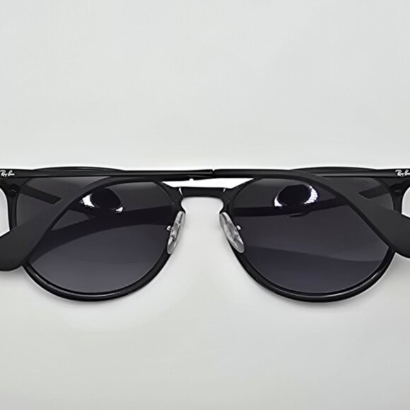 Ray-Ban RB3539 Erika Metal Black Frame Polarized Grey Lens Sunglasses 54-19-145 - Picture 9 of 12
